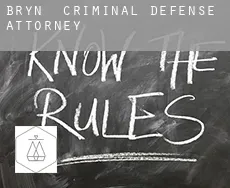 Bryn  criminal defense attorney