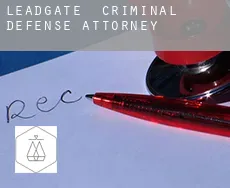 Leadgate  criminal defense attorney